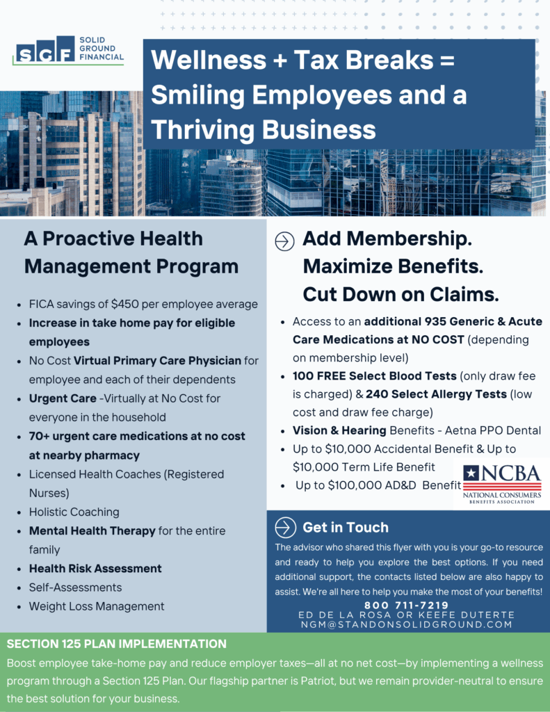 Business Wellness and Payroll Tax Programs – Solid Ground Financial